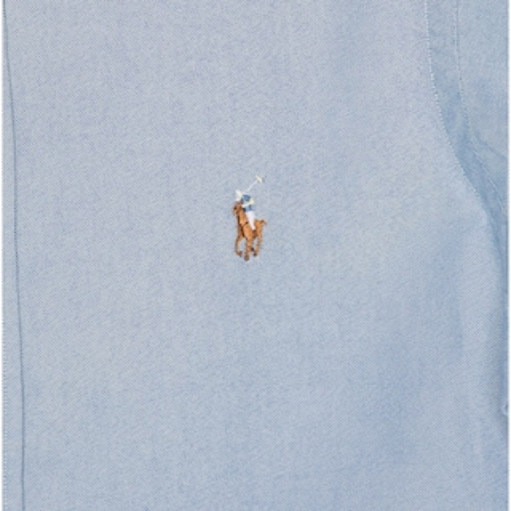 Ralph Lauren light blue cotton Oxford long-sleeve button-down shirt.Size 2XB NEW - Picture 4 of 13